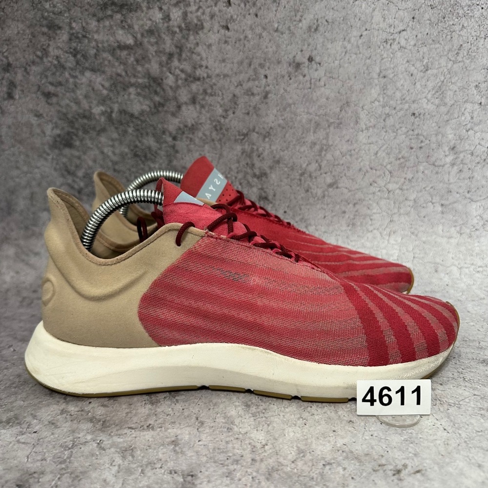 Saysh One Sneakers Women 9.5 Red Tan Lifestyle Running Shoes Allyson Felix 4611